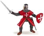 Spielfigur Ritter der Malteser rot 10cm