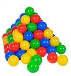 Knorrtoys 56789 - Ballset 100 bunte Plastikb&auml;lle f&uuml;r B&auml;llebad, 6 cm Durchmesser,