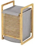 W&auml;schetruhe Mod. Bahari aus Bambus, W&auml;schekorb, 43 l