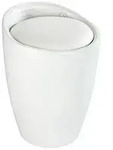 Hocker Mod. Candy White matt, mit abnehmbarem W&auml;schesammler