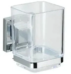 Vacuum-Loc&reg; Zahnputzbecher Mod. Quadro Edelstahl, Befestigen ohne bohren
