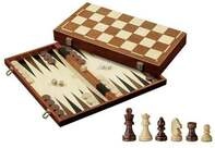 Schach-Backgammon-Dame-Set, Feld 40 mm