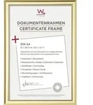 walther+ design KP130G Bilder Wechselrahmen Papierformat: DIN A4 Gold