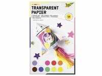 Folia Transparentpapiermappe 42g/m2 18,5x29,7cm, 10 Blatt, farbig sortiert