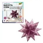 folia Bastelset Bascetta Stern Ornament &Oslash;20cm 115g/m2 lila/silber 15x15cm 32 Blatt