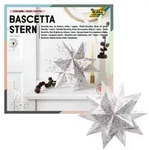 folia Bastelset Bascetta Stern Ornament &Oslash;30cm 115g/m2 wei&szlig;/kupfer 20x20cm 32 Blatt