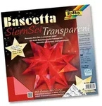 folia Bastelset Bascetta Stern &Oslash;40cm 115g/m2 rot 30x30cm 32 Blatt