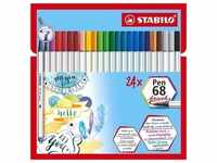 STABILO Filzstifte Pen 68 brush 24er Set