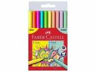 Faber-Castell Filzstifte GRIP Neon+Pastell 10er Set