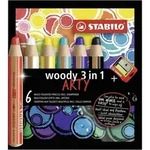 STABILO Aquarellbuntstift woody 3 in 1