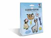URSUS Kinder-Bastelsets Diamond Painting Sticker Animal Friends, 2er Bogen