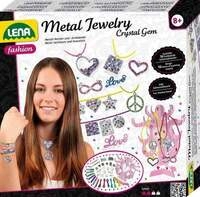 Metal Jewelry Crystal Gem, Faltschachtel