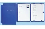Pagna Bewerbungsmappe Select Karton 3teilig blau