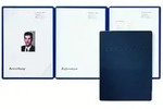 Pagna Bewerbungsmappe Square Karton 3teilig blau