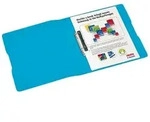 Herlitz Ringbuch PP A4 2 Ringe 16mm, Transparent Blau
