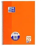 OXFORD Collegeblock A4+ 80 Blatt, liniert mit Rand links und rechts, 90 g/m2, 4fach