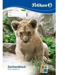 Pelikan Zeichenblock A3 Tiermotiv mit 20 Blatt