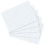Herlitz Karteikarte A6 kariert wei&szlig; 100er Packung
