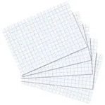 Herlitz Karteikarte A8 kariert wei&szlig; 100er Packung