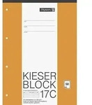 Brunnen KIESER-Block A4 Lineatur 17 liniert mit blauem Rand