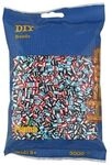 Hama 201-91 - DIY B&uuml;gelperlen Midi 5+, ca. 3000 St&uuml;ck, Mix 91 gestreift