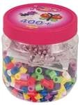 Hama 8791 - B&uuml;gelperlen, Dose mit 400 Maxi-Perlen und 2 Stiftplatten (Quadrat...