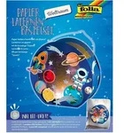 Folia Laternen-Bastelset aus Papier WELTRAUM, inkl. Deko-Licht