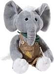 Heunec 335271 - Elefant, Latzhosen Gang, Stofftier, Pl&uuml;schtier, 35cm