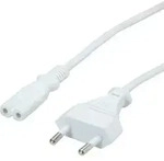 Value 19.99.2091 Strom Netzkabel Wei&szlig; 3.00m
