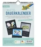 FOLIA&reg; Bastel-Dauerkalender, 17 x 24 cm schwarz 220 g/m2