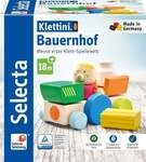 Selecta 62076 - Klettini&reg; Bauernhof, Klett-Fahrzeug, Holz, 7-teilig