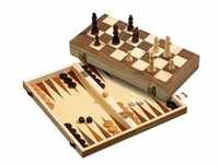 Philos - Schach-Backgammon-Dame-Set, Feld 40 mm