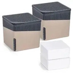 Raumentfeuchter Mod. Cube Beige 500 g, 2er Set, beugt Schimmel und Ger&uuml;chen vor