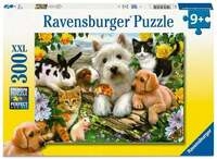 Kinderpuzzle 300 XXL Teile - Fr&ouml;hliche Tierfreundschaft