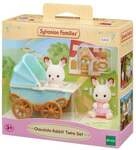 Sylvanian Families 5432 - Schokoladenhasen Zwillinge mit Kinderwagen