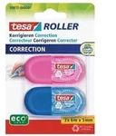 TESA&reg; Korrekturroller ecoLogo&reg; Mini, 5 mm x 6 m blau, pink 2 St&uuml;ck