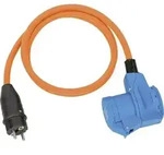 Camping-CEE-Adapterkabel H07RN-F 3G2,5 L.1,5m orange m.Schuko-Stecker/CEE-Kuppl.