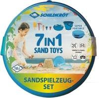 Schildkr&ouml;t Funsports - 7in1 Sand Toys Falteimer Set - blau