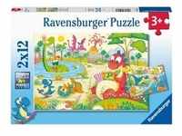 Puzzle Ravensburger Lieblingsdinos 2 X 12 Teile
