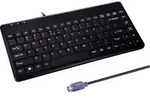 Perixx PERIBOARD-409 P DE PS2 Tastatur Deutsch, QWERTZ Schwarz PS2-Anschluss