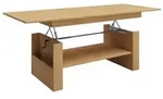 Holz Couchtisch Kobila h&ouml;henverstellbar ausziehbar