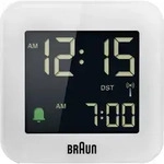 Braun BC08W-DCF Funk Wecker Wei&szlig;