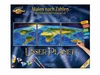 Schipper 609470855 - Malen nach Zahlen, Unser Planet, Triptychon, 40 x 120 cm