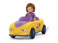 SIKU 0104 - Toddys, Zoe Zoomy, Spielzeugauto mit Rückziehmotor und Spielfigur,