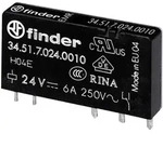 Finder 34.51.7.024.5010 Printrelais 24 V/DC 6A 1 Wechsler 1St.