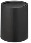 Schwingdeckeleimer Mod. Atri Schwarz, Fassungsverm&ouml;gen: 6 Liter