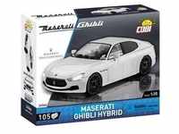 COBI 24566 - Maserati Ghibli Hybrid, Weiß, Luxus-Sportwagen, 105 Klemmbausteine