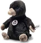 Steiff 067396 - Diggy Maulwurf, sitzend, dunkelbraun, Pl&uuml;sch, 18 cm