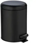 Kosmetik Treteimer Mod. Leman Schwarz Matt 5L, mit herausnehmbarem Einsatz