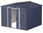 Metall Ger&auml;tehaus 262x234 Gartenhaus Schiebet&uuml;ren